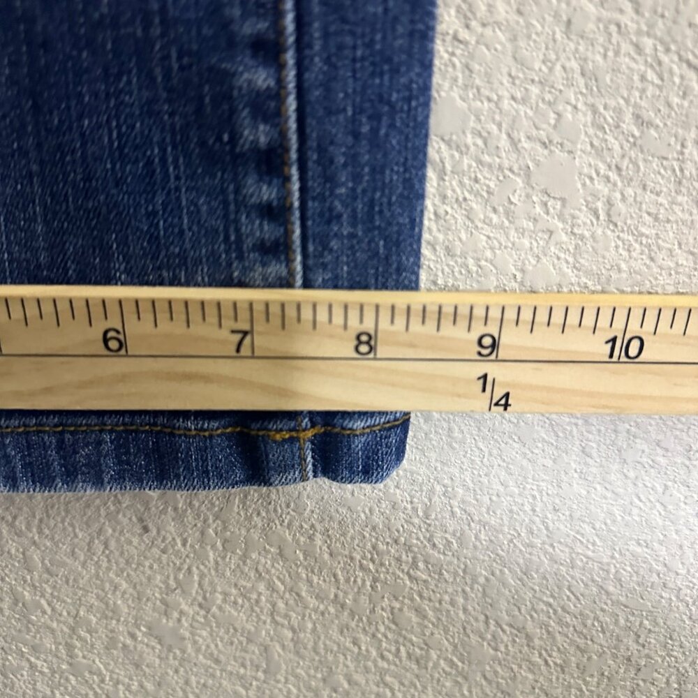 Tommy Hilfiger Denim Jean Pant Women 12 Low Rise Bootcut Flared Y2K Embroidered - Picture 6 of 14